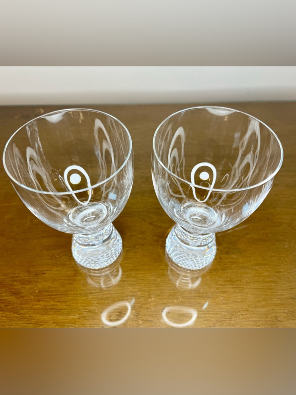 2 Kosta Boda Wine Glasses Glass Clear Limelight Göran Wärff 8.5 oz - Picture 3 of 16